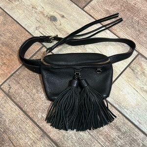 Black Leather Rebecca Minkoff Belt Bag